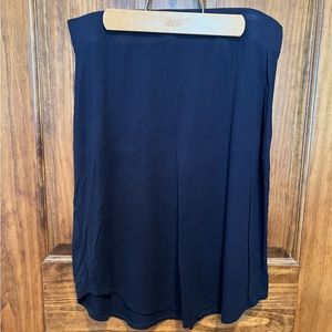 Loose Navy Skirt